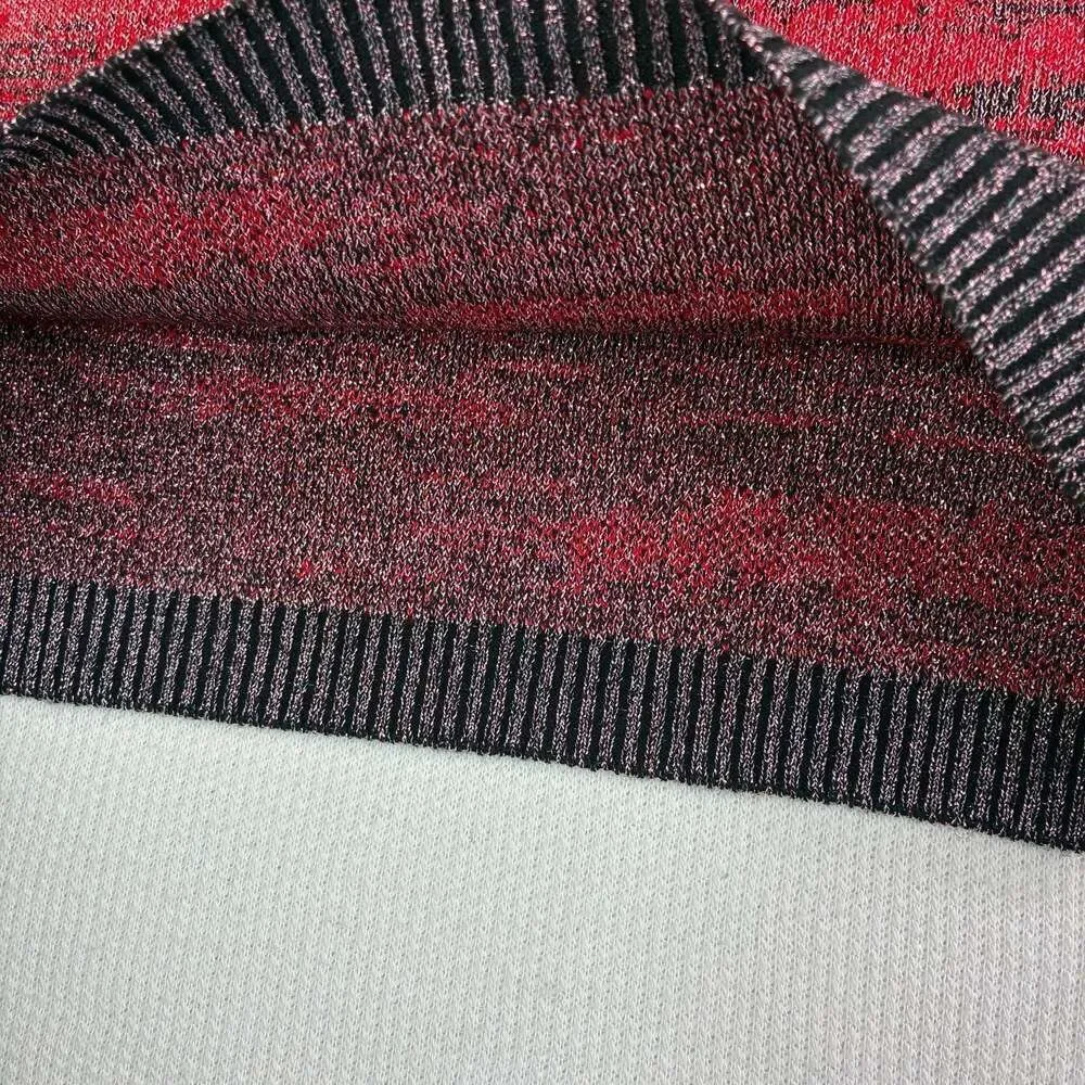 Miss Kelly 1999 Red and Black Striped Knit Mini Skirt Size S,M,L Women’s New